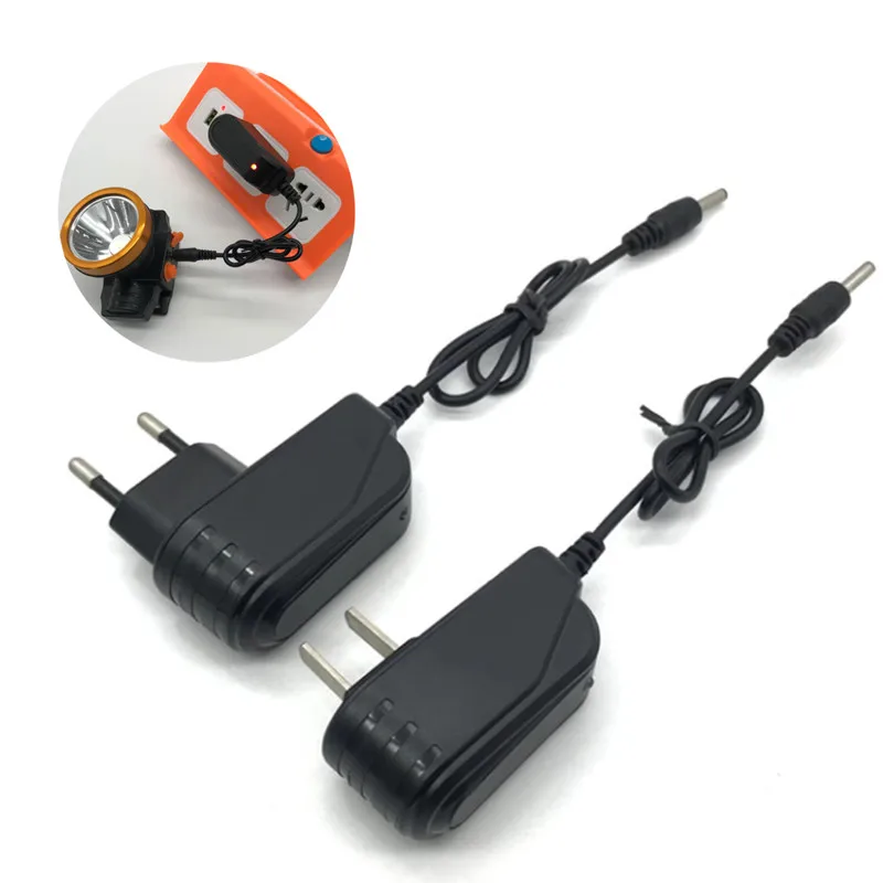 Flashlight EU/US Plug Charger 18650 Lithium Battery 3.7v 4.2V Smart Charger Headlamp Universal Direct Charge DC3.5mm DC5.5mm