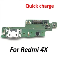 For Xiaomi Redmi 4X USB With Micro Charging Port Charger Dock Flex Cable With IC Microphone Board Replacement Parts