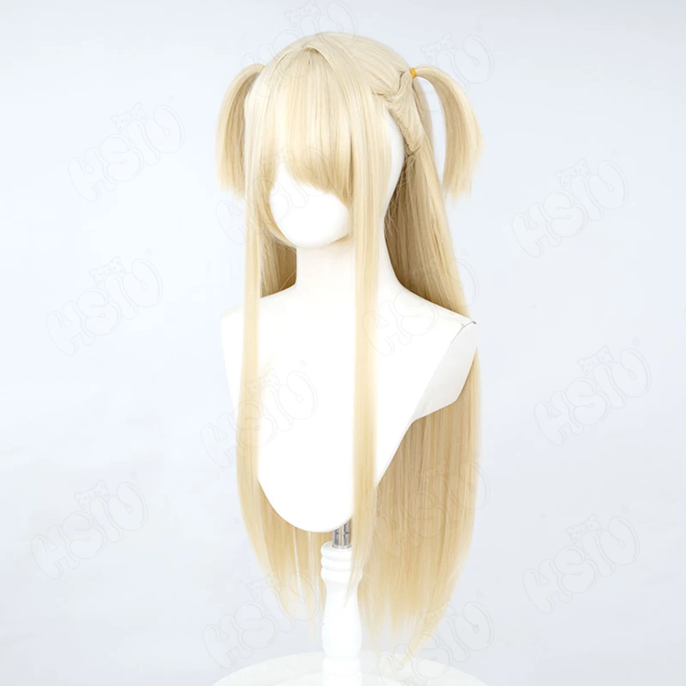 อะนิเมะ Fate/kaleid liner Illyasviel von Einzbern Cosplay วิกผมยาวผมสีบลอนด์ + หมวกวิกผมอะนิเมะคอสเพลย์วิกผมปาร์ตี้ฮาโลวีนวิกผม