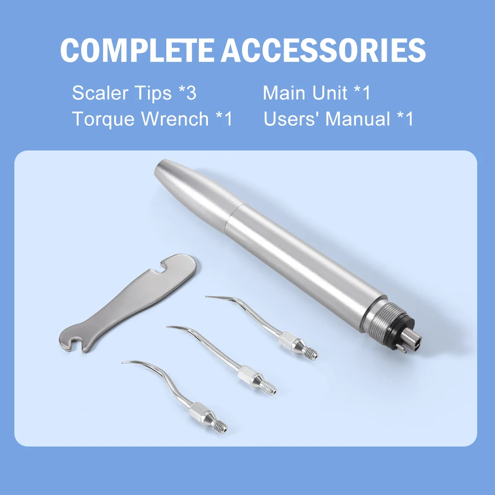 JOYDENTAL  Dental Air Scaler Handpiece Sonic ScalerWith GK1 GK2 GK3 Tips Fit For KAVO 2/4 Holes