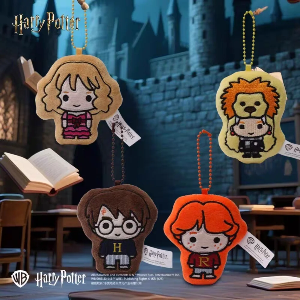 Oryginalne pluszowe lalki Harry Potter, zabawki, postacie z kreskówek z Hogwartu, mini magnetyczne figurki, pluszaki, ozdoby do plecaków, kolekcja dla fanów, prezenty.