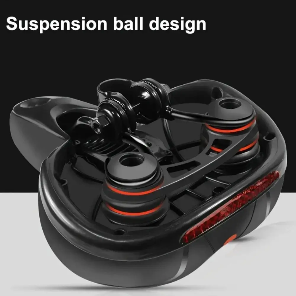 

Safety Warning Bicycle Shock Absorber Saddle Bicycle Accessories Breathable Bicycle Seat Cushion Shock Absorbing Black