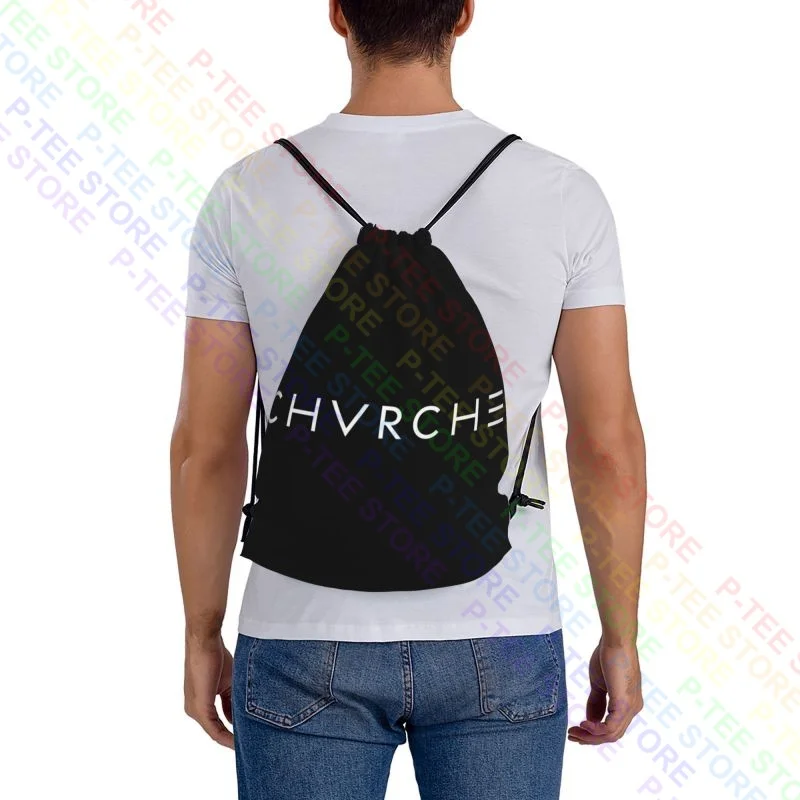 Chvrches-Drawstring Gym Bags, Print Beach Bag, Eco Friendly, grande capacidade