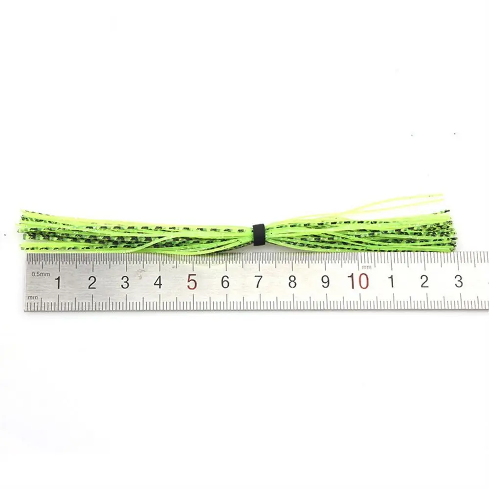 

44 Strands Baitfish Silicone Skirts Fly Tying Material Glitter Buzzbaits Spinner Mixed Color Barred Color Jig Squid Skirt