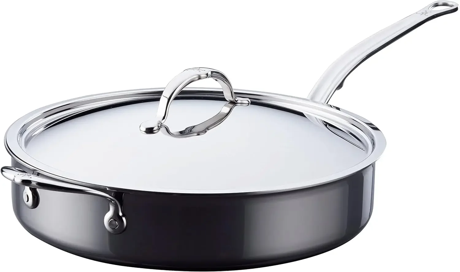 Hestan - NanoBond Collection - Stainless Steel Titanium Sauté Pan, Induction Cooktop Compatible, 5 Quart