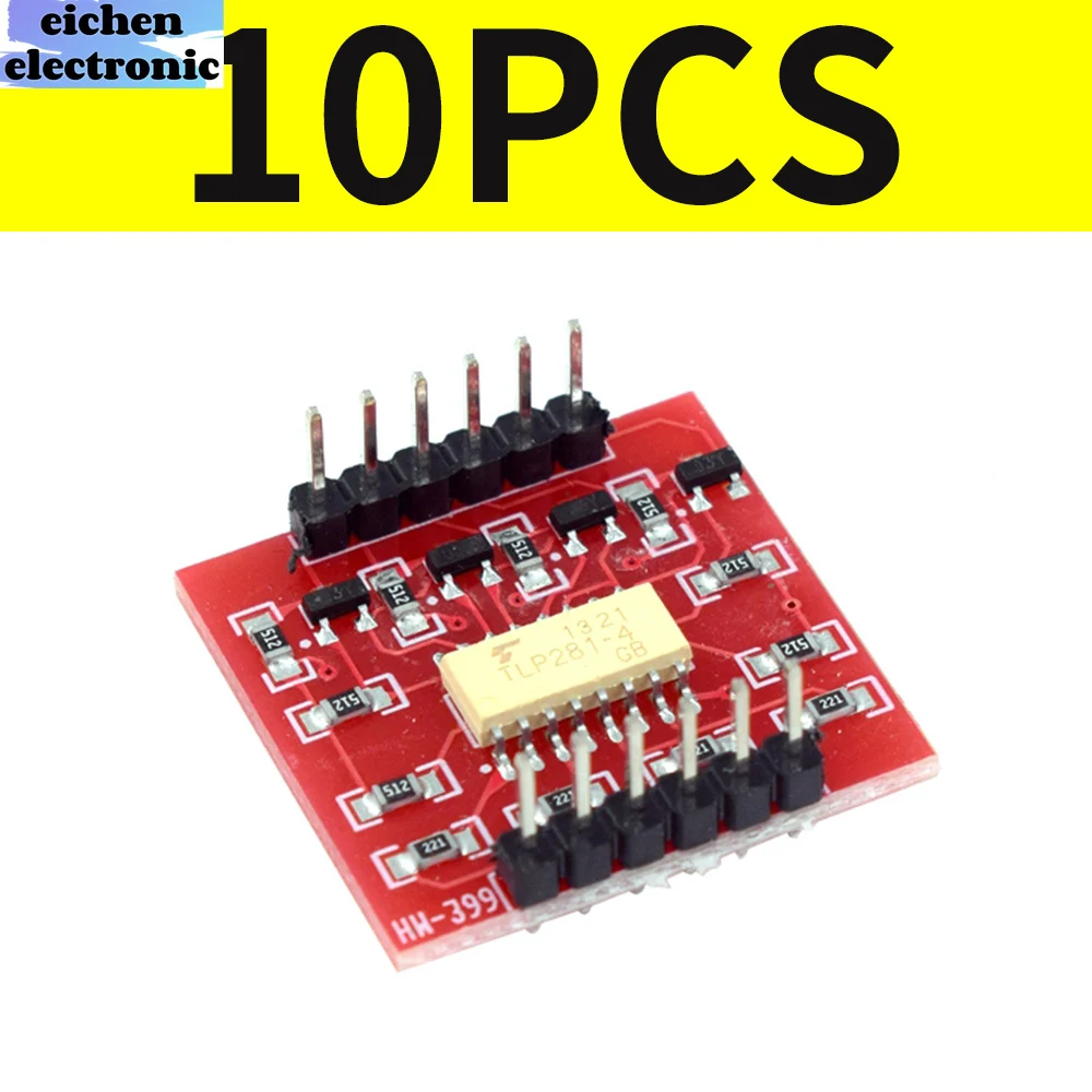 10pcs TLP281 for 4 Channel Optocoupler Isolation Modul High and Low Level Expansion Board for Arduino Electronic Building Blocks
