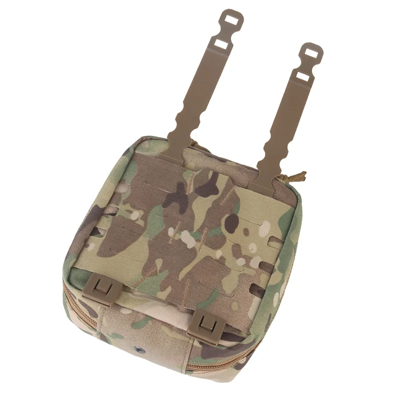 Medium Size MED IFAK First Aid Pouch with Rear Scissors Storage MOLLE Mount Elastic Rope for Outdoor Hunting Camping Emergency