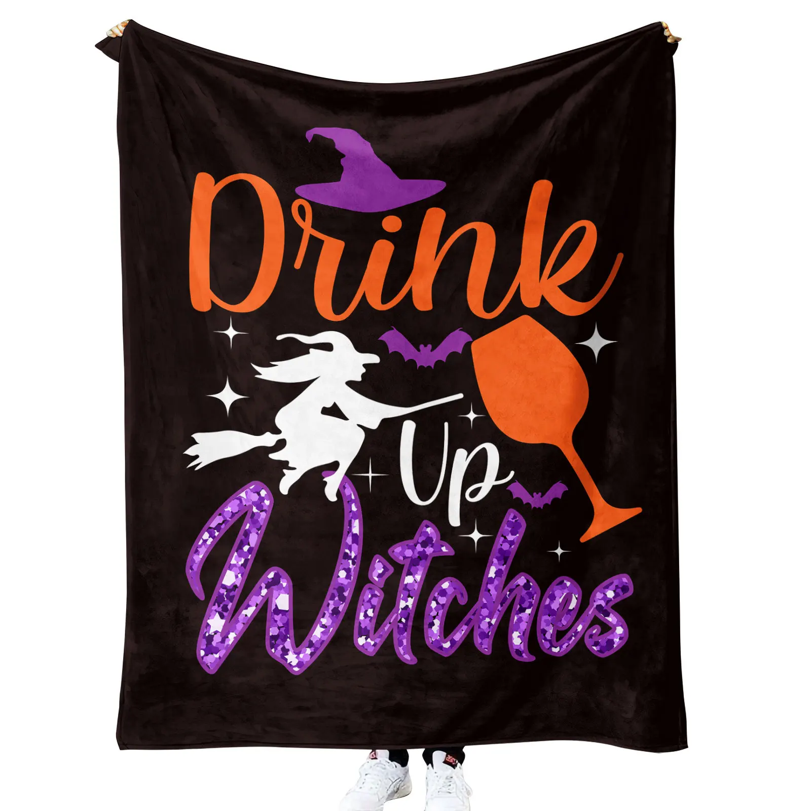 

Одеяло с принтом «Ведьма» на Хэллоуин для дивана-кровати, путешествий, кемпинга, гостиной, офиса, кондиционера, одеяло