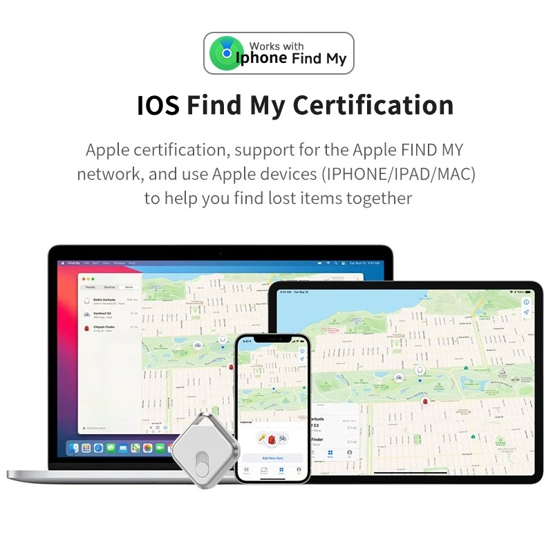 CD 2026 Airtag Bluetooth Tracker Smart Finder Tag for IOS Find My iPhone Wallet Tracker Luggage Keys Finder Locator(iOS Only)