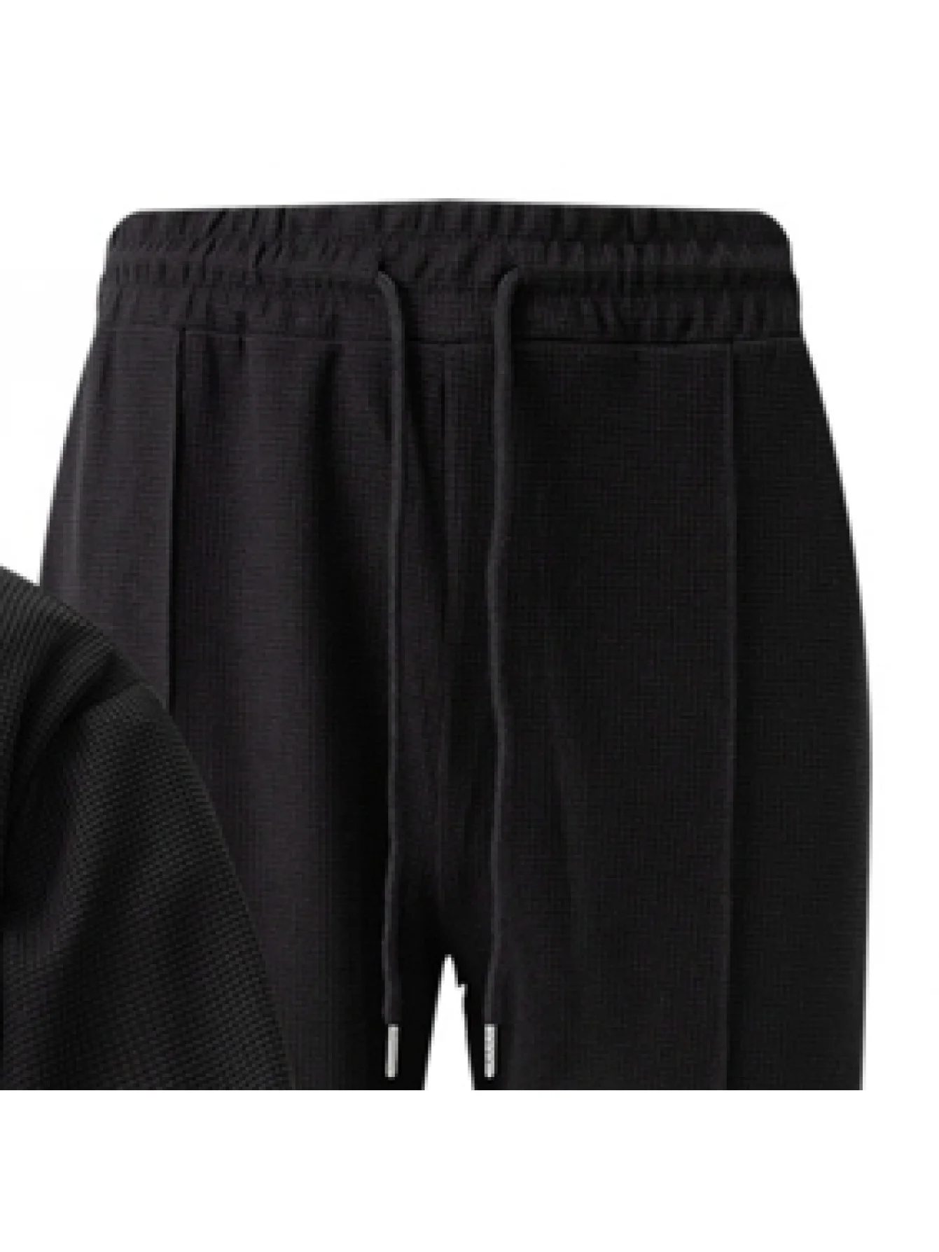 Conjunto de pantalones y sudadera con capucha de manga larga para hombre, nuevo estilo americano, cuello levantado, botón, protección del codo, color bloqueado, otoño