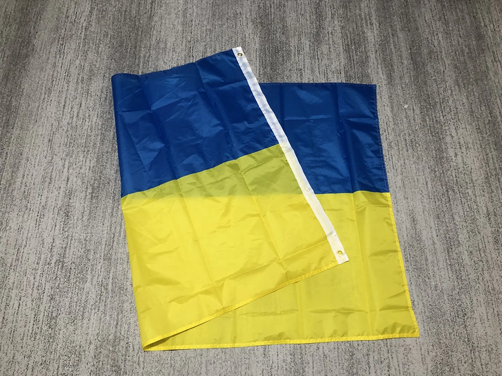 Superonezxz flaga ukrainy Flaga 90 x 150 cm poliester Ukraina Flaga narodowa wisząca Flaga bez masztu Dekoracja domu flaga baner