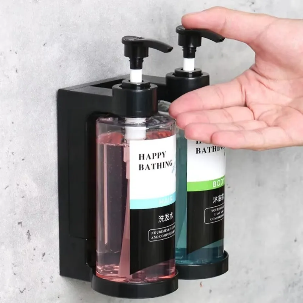 New 300ML Shampoo Bodywash Dispenser Bottles Wall-mounted Amber Empty Shampoo Bottles Large Capacity with Pumps Shower Bottles