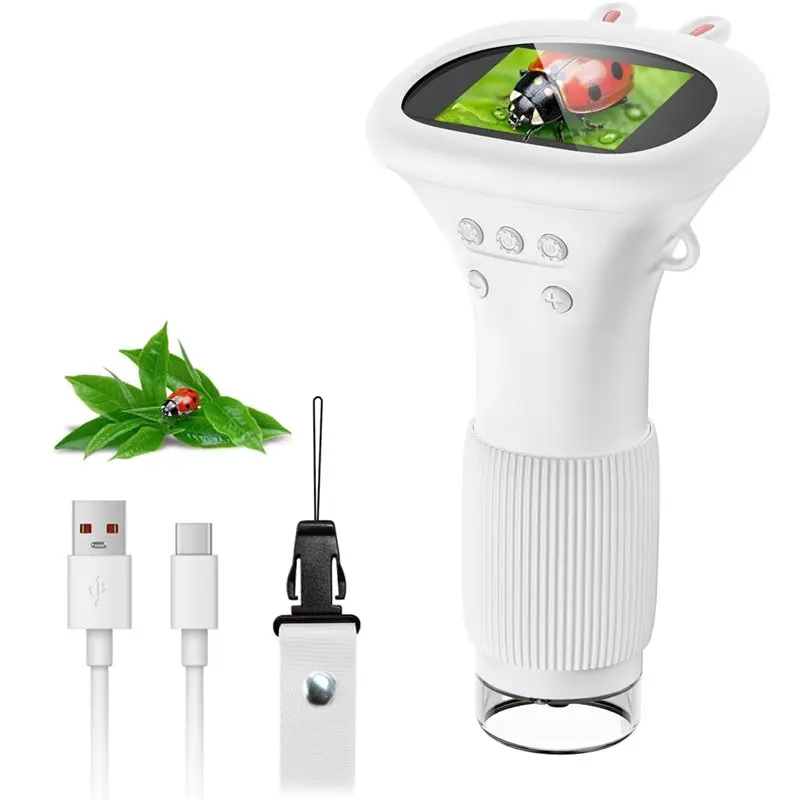 【LAST CHANCE】Kids Microscope, 1000X HD Handheld Digital Microscope Portable Mini USB Microscope Camera For PC Compatibility