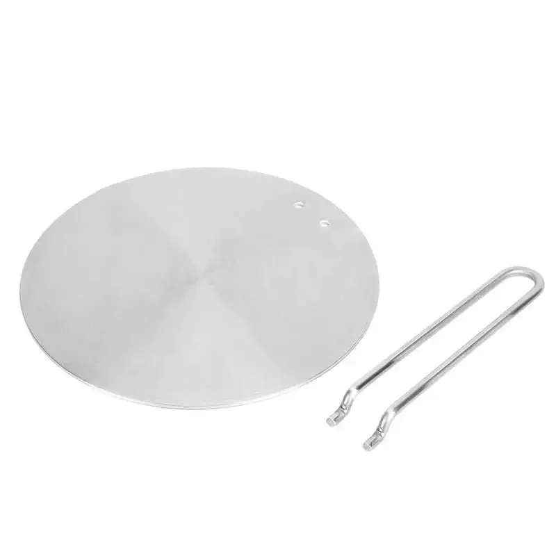 Diffuseur de Chaleur en Acier Inoxydable, Plaque d'Induction, Adaptateur Convertisseur, Plaque de Cuisinière Électrique à Gaz, Cuisinière Solaire, 24cm