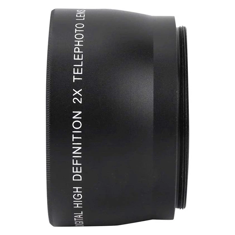 55mm 2X Telephoto Lens Teleconverter for Canon Nikon Sony Pentax 18-55mm