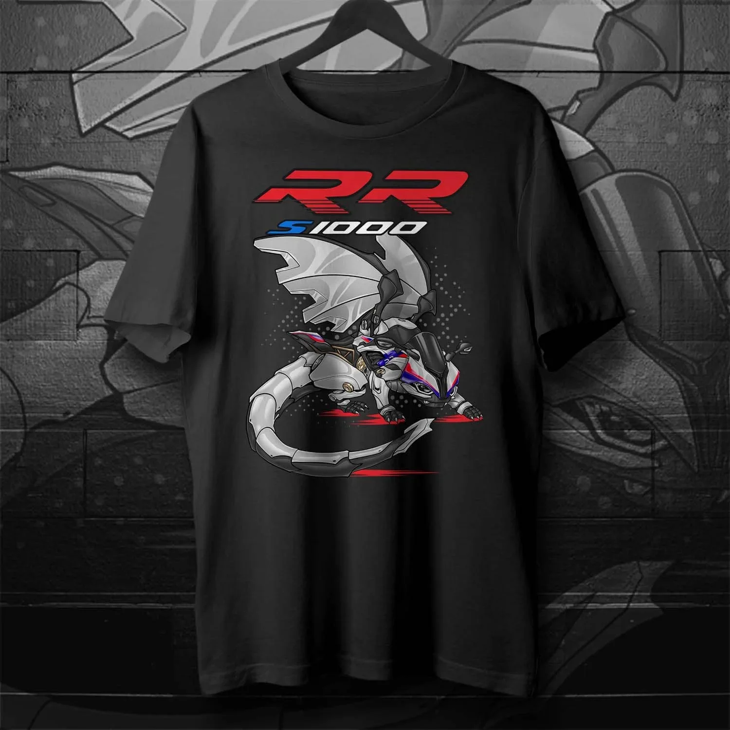 Classic German Motorcycle S 1000 RR Dragon Inspired T-Shirt 100% Cotton O-Neck Short Sleeve Casual Mens T-shirt Size S-3XL