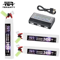 11.1V Electronic Toy Gun Lipo Battery 11.1V 2450mAh 30C With Mini Tamiya Plug Airsoft gun Model For Remote Control BB gun Toys