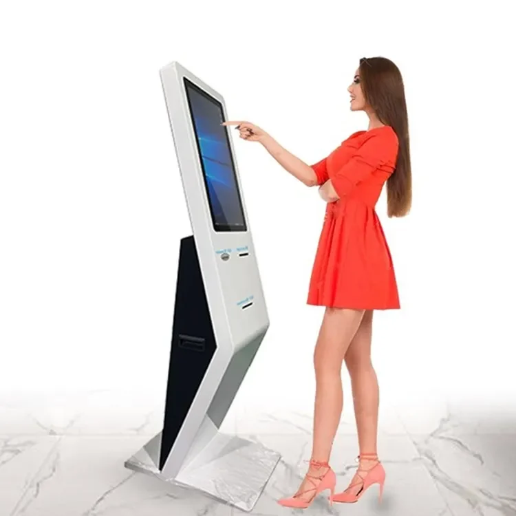 

WIFI Touch Screen ATM Kiosk Machine A4 Printer/ID Card Reader/ Payment Terminal Kiosk