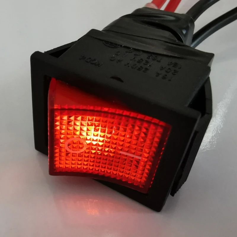 Perforation Size 29 x 22mm 4Pin 6Pin Boat Power Switch With 220V Light Rocker Switch Latching Momentary IP65 ON OFF ON ON