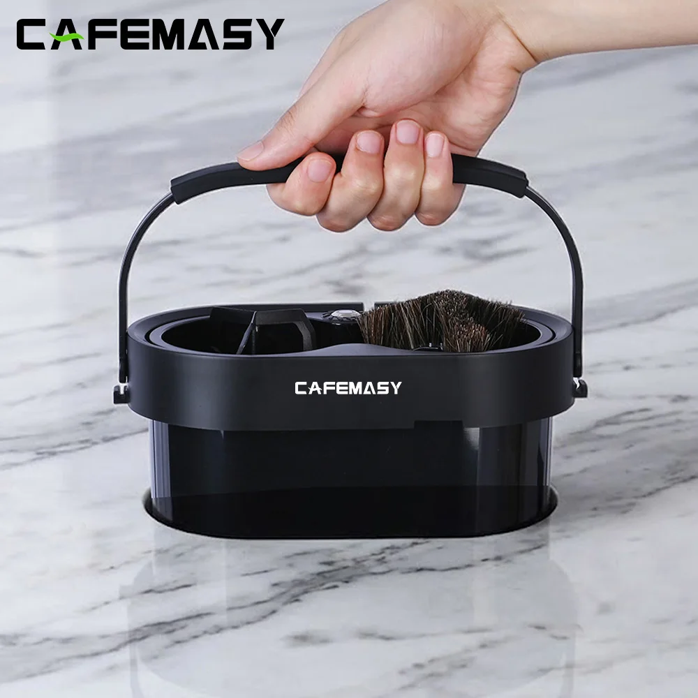 CAFEMASY Automatic Coffee Portafilter Cleaner Electric Cleaner For 58mm Portafilter Powder Bowl Cleaning BUILD IN Version