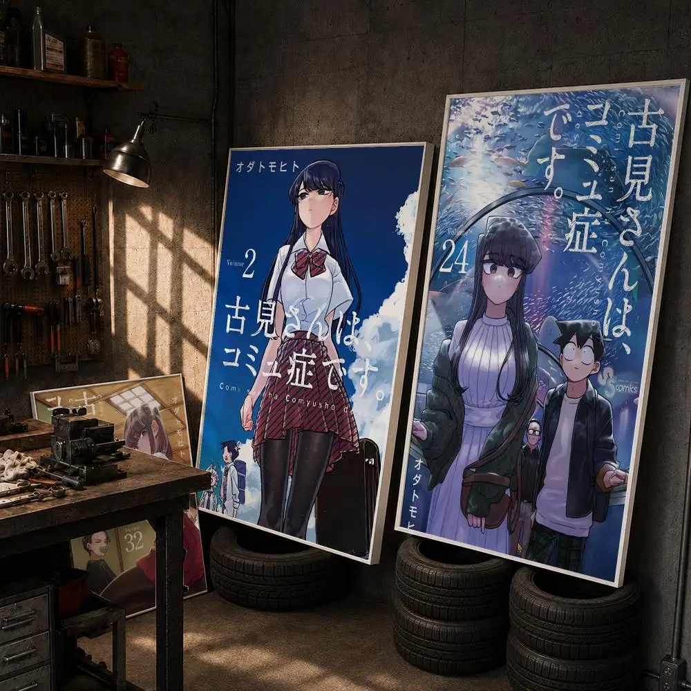 Anime K-Komi Cant C-Communicat Poster HD Wall Art Home Decor Waterproof Print Bedroom Garage Party Gift