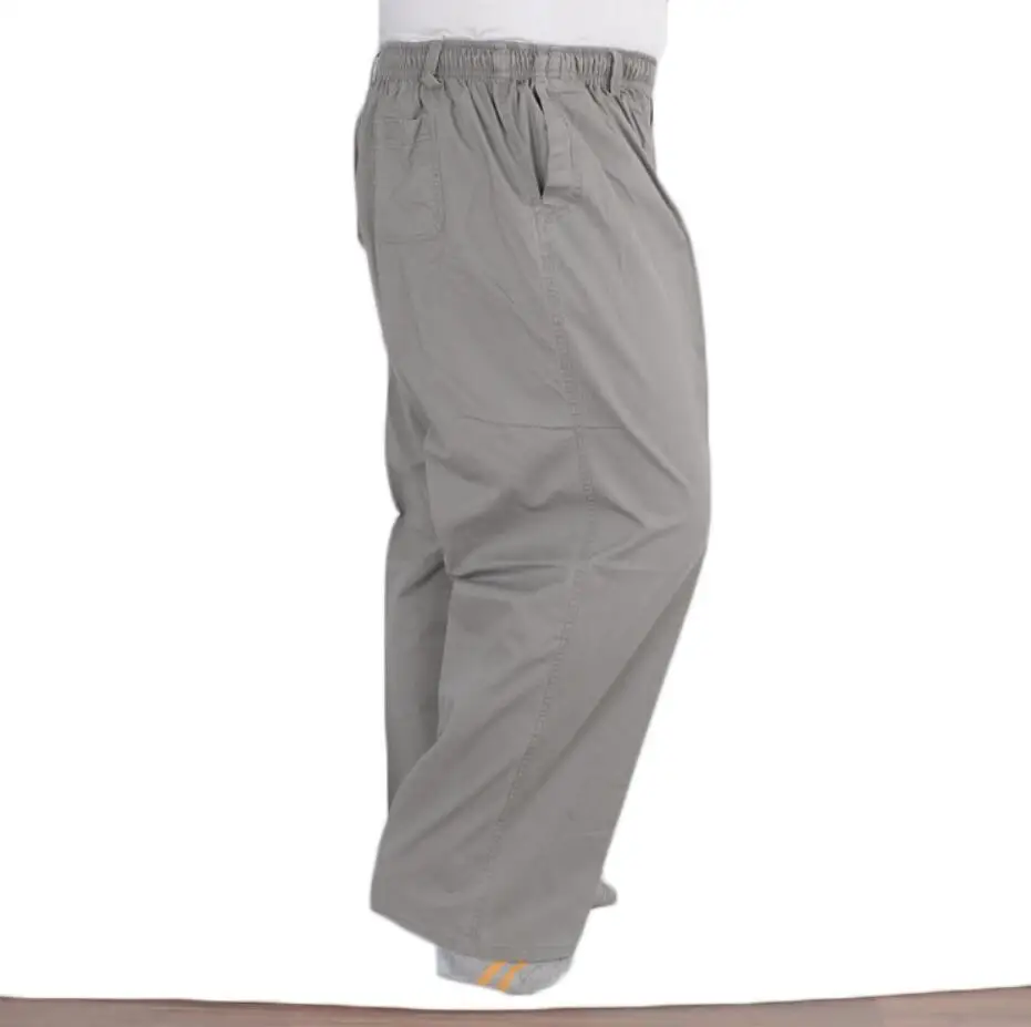 165KG Summer Plus Size 8XL 10XL 11XL 12XL 13XL Pants Men Cotton Breathable Stretch Pants Loose Trousers