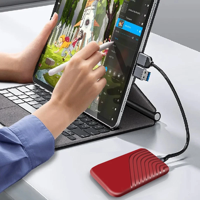 Новый SSD Flash Жесткий диск Внешний Type-C Высокоскоростной USB3.1 2 ТБ 4 ТБ SSD Портативный жесткий диск HD для ноутбука