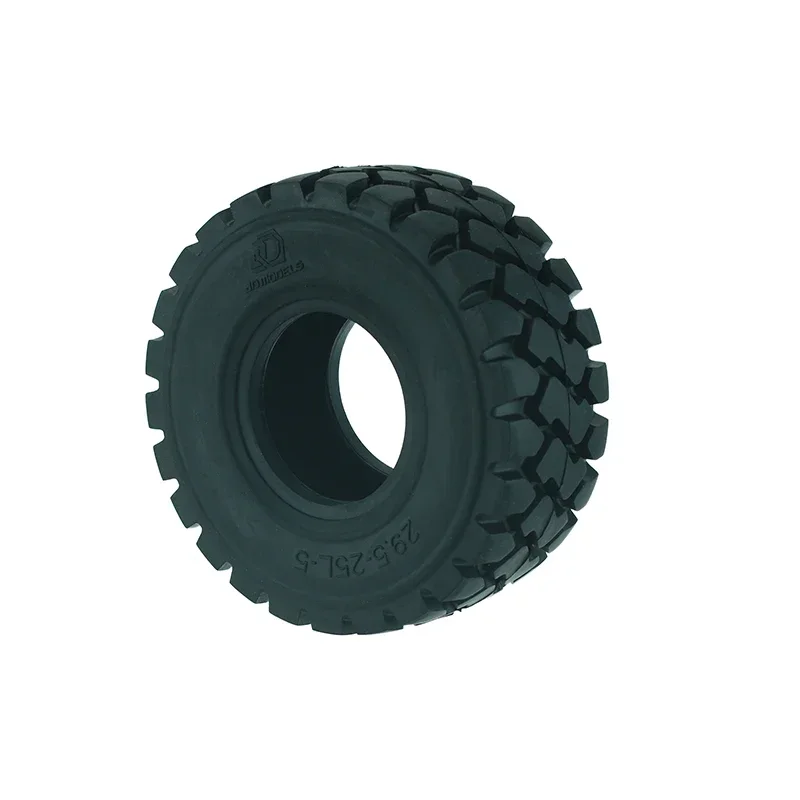 2PCS Rubber Forklift Tyres 137mm Loader Model Tyres for 1/14 RC Trucks Loader