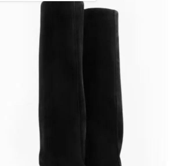 9cm Women's Shoes 2026 Women's Boots New Niche Design Fish Mouth Special-shaped Wedge Heel Boots Fashionable Versatile Cool Boot