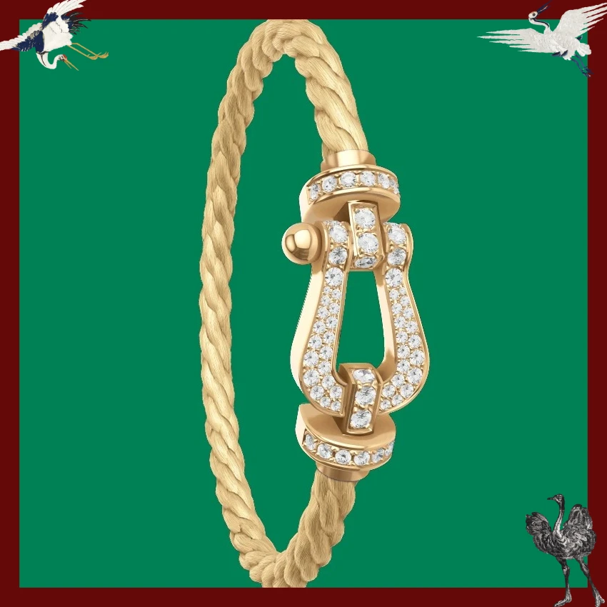 

LIEI New 925 Silver Stainless steel Rope Big Zircon Bracelet Female Daily Wear Party Gifts Luxurious Couple Personality Jewelry