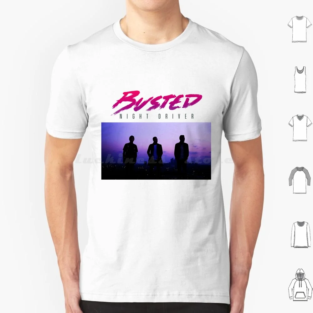 Busted Night Driver T Shirt Big Size 100% Cotton Busted Music Band Mcbusted Charlie James Bourne Matt Willis Busted Band Air