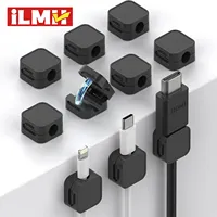 ​Magnetic Cable Clips Adjustable Cord Holder | Adhesive Under Desk Mgmt Organizer for Home Office Car Wall Desktop Nightstand​​