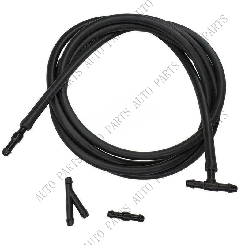 A+ 2 Meter Wiper Washer Hose Pipe+Connectors For Windscreen Washer Jet Pump Nozzles 2