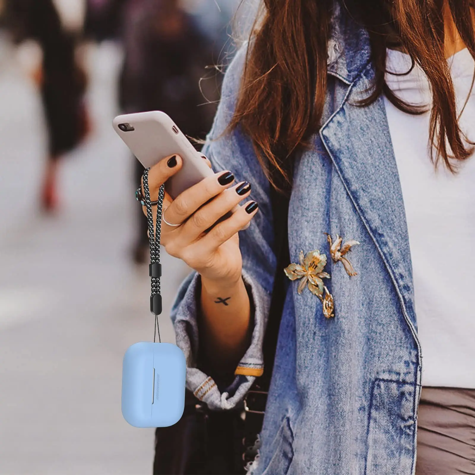 حقائب ثلاثية الأبعاد 2022 جديدة لأجهزة AirPods Pro 2 حافظة حماية من السيليكون [شاشة LED أمامية مرئية] ملحقات سماعات الأذن لأجهزة AirPods Pro 2