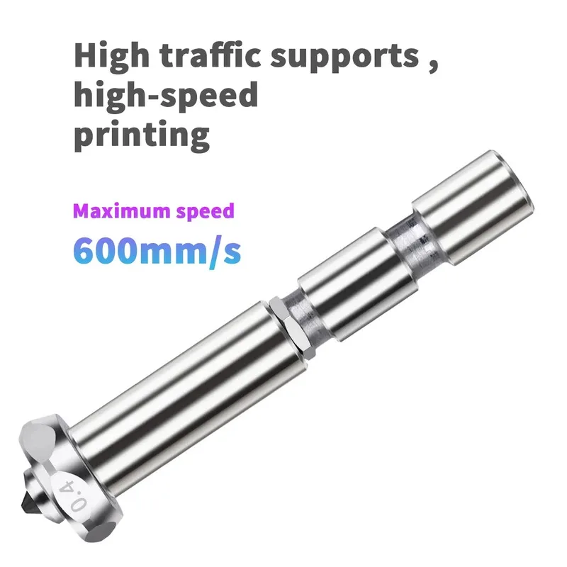 ل Anycubic Kobra 3 Max Hotend 0.4 0.6 0.8 مللي متر كومبو سريع التبديل فوهة فولاذية صلبة متكاملة #2