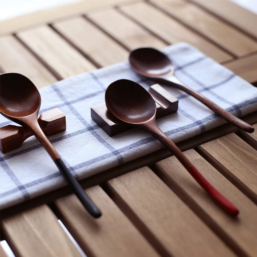 

3Pcs Natural Wood Spoon Food Serving Scoop for Soup Stew Porridge Kitchen Utensil Wood Tableware Comfortable Grip Sturdy Daily