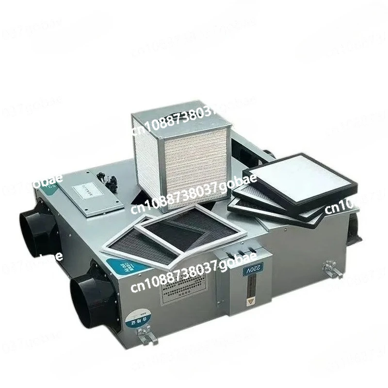 Fresh air system Household total heat exchanger Fresh air fan Bidirectional flow and exhaust air integration