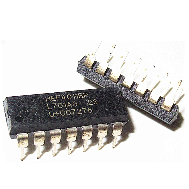 10PCS/Lot New Original HEF4011BP HEF4011Direct Insert DIP-14 Logic Chip