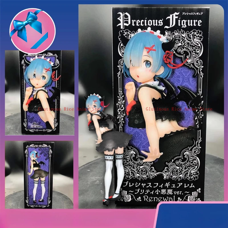 

В наличии "Re: Zero Starting Life in Another World" Rem, милая маленькая игрушка дьявола, кукла, модель для девочки, изысканная коллекция, подарок на день рождения