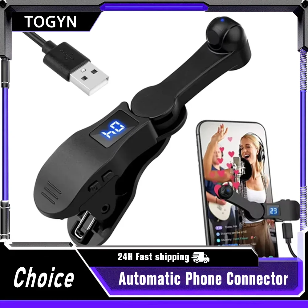 Auto Screen Clicker for Smart Phone Apps Video Live Streaming Gadget USB Simulator Smartphone Game Screen Touch Tripods Tapper