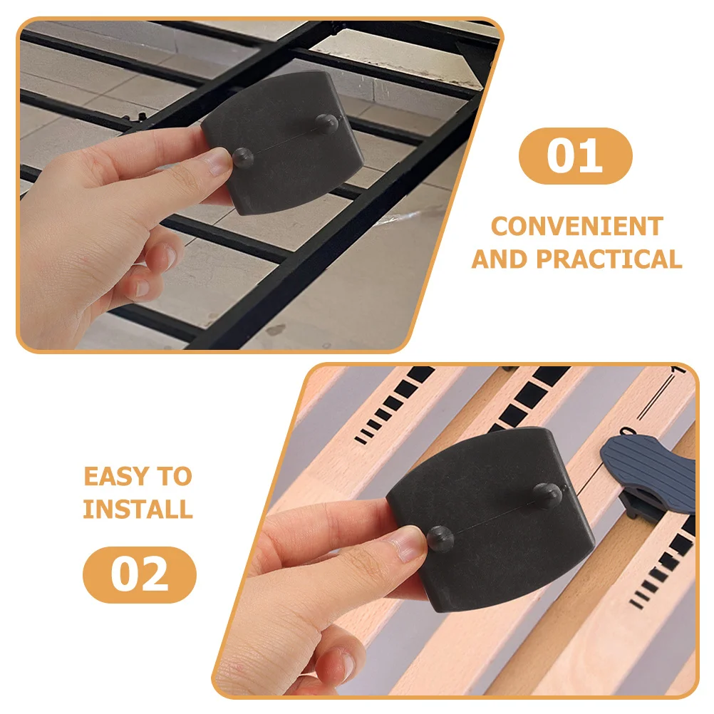 

1 Set Plastic Slat End Caps For Bed Frame Office Chair Furniture Parts Replacement Reusable Durable Smooth Finish No Burrs Multi