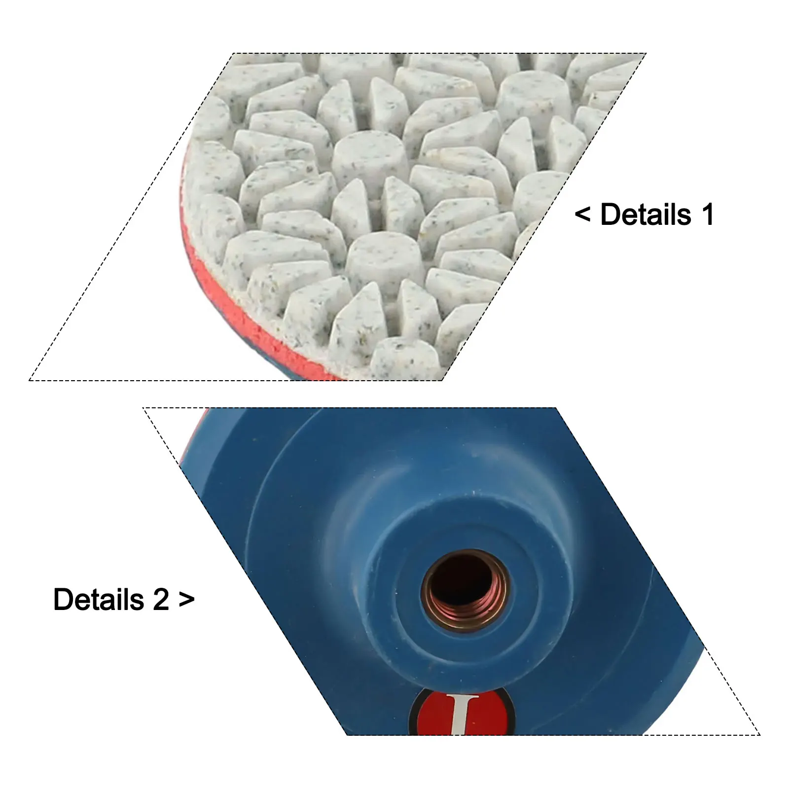 Polishing Projects 80mm 3inch Grinding Wheels Dry Polishing Pads For Marble Dry Polishing 4mm Thickness 80mm Diameter