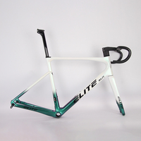 ELITE Ultralight Carbon Road Bike Frame T1000 T47 Disc Brake Bicycle Frameset Internal Wiring With Handlebar 380/400/420/440mm