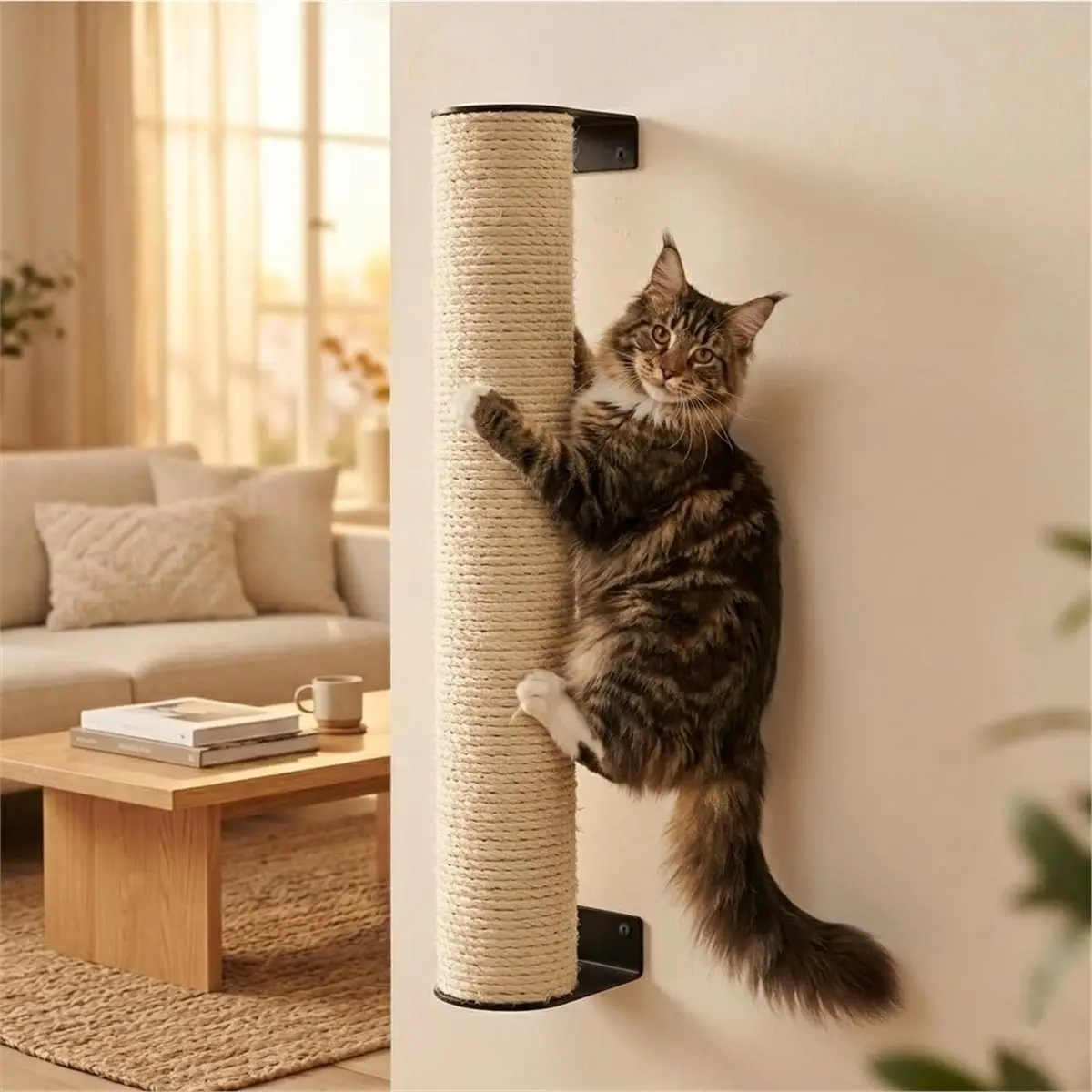 2026 New Tool 2PCS Cat Climbing Pole Bracket Wall Mount Kitten Scratcher Support Cat Climbing Tower, Wall Shelves Accessories