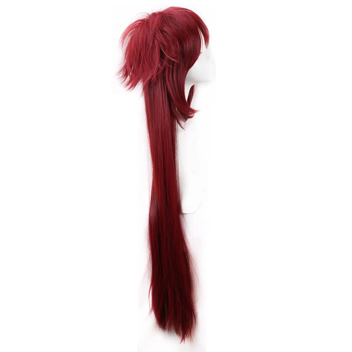 High School DxD Rias Gremory Long Wine Red Heat Resistant Hair Cosplay Costume Wig - view 2