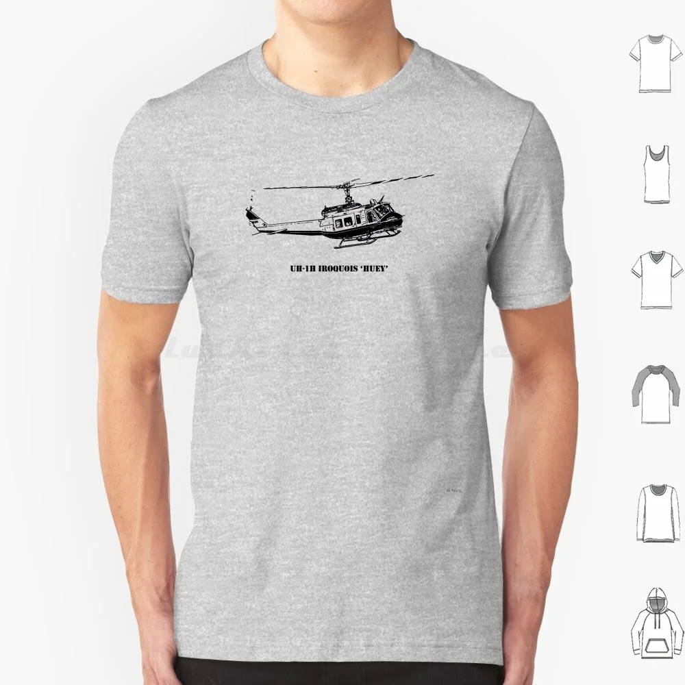 Huey Helicopter Graphic T Shirt Men Women Kids 6xl Bell Huey Uh 1h Uh 1 Vietnam Aviation Helicopters Helicopter Heli Fly Flight