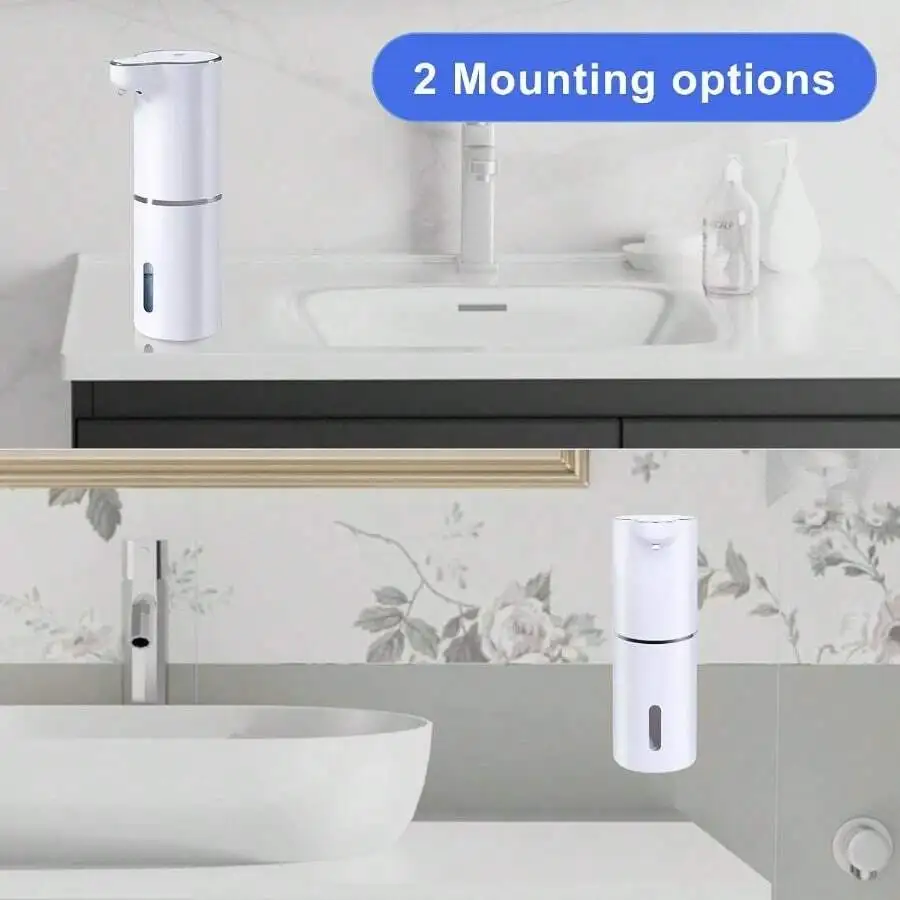 300 مللي Touchless IPX5 مقاوم للماء الذكية الأشعة تحت الحمراء الاستشعار التلقائي موزع الصابون الرغوي مضخة تنظيف المنزل الكهربائية خالية من الضغط #6
