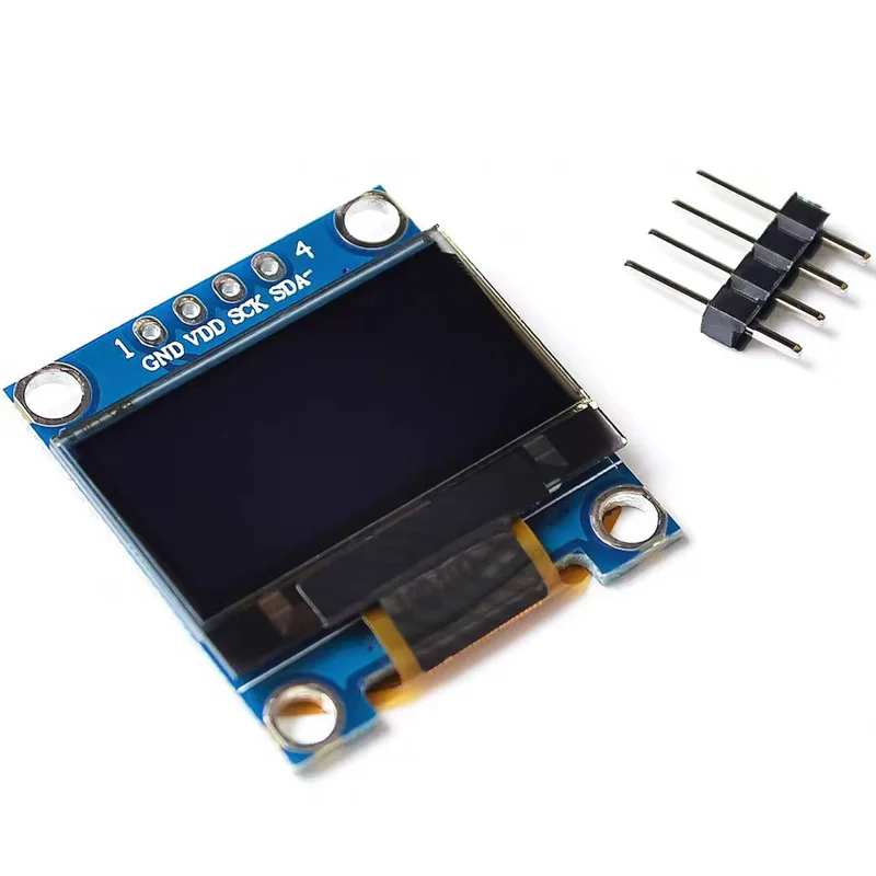 0.96 インチ青白黄青デュアルカラー IIC 通信小型 OLED ディスプレイモジュール 51 マイクロコントローラ