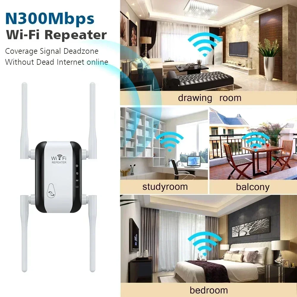 

Беспроводной маршрутизатор Wi-Fi повторитель 300 Мбит/с усилитель сигнала Wi-Fi усилитель Wi-Fi 2,4G Wi-Fi повторитель точка доступа