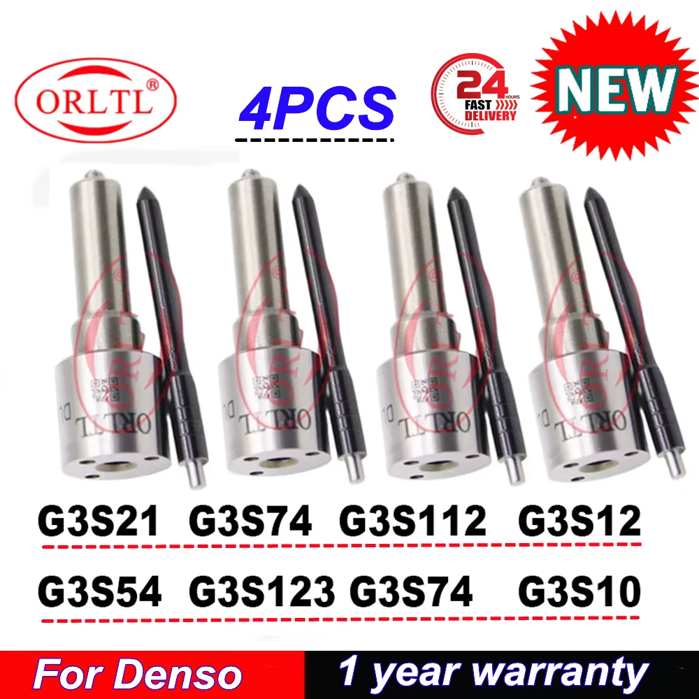 

4PCS Common Rail G3S123 G3S10 G3S97 G3S12 G3S54 G3S21 G3S74 G3S112 for DENSO Diesel Injector Nozzle